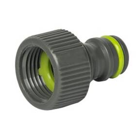 Raccordo A Innesto Rapido Per Irrigazione Bradas Lime Line Soft LE-S2122K - Diametro 1/2", Con Denti Profilati E Regolazione Angolare, Colore Grigio/Verde