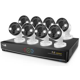 Kamerový systém iGET HGNVK164908 Homeguard 4K UltraHD NVR PoE CCTV set 16CH + 8x kamera 4K se zvukem, LED a Smart detekcí 
