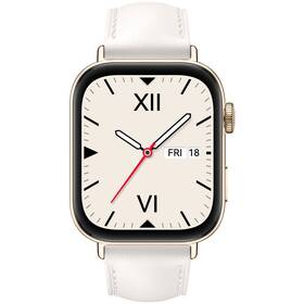 Chytré hodinky Huawei Watch Fit 3 Leather (55020CEH) bílé
