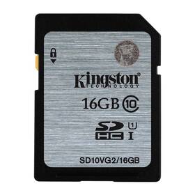 Paměťová karta Kingston SDHC 16GB UHS-I U1 (45R/10W) (SD10VG2/16GB)