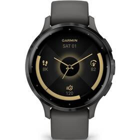 Chytré hodinky Garmin Venu 3S Slate/Gray Silicone Band (010-02785-00) - zánovní - 12 měsíců záruka