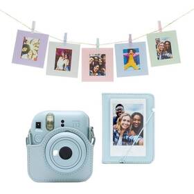 Instantní fotoaparát Fujifilm Instax mini 12 Dárkové balení modrý - zánovní - 12 měsíců záruka