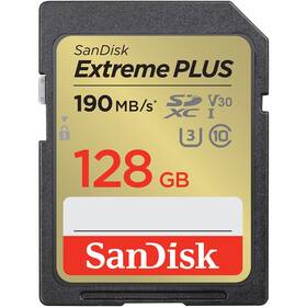 Paměťová karta SanDisk SDXC Extreme Plus 128GB UHS-I U3 (190R/90W) (SDSDXWA-128G-GNCIN)