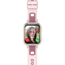 Chytré hodinky Carneo GuardKid+ 4G Ultra růžová barva
