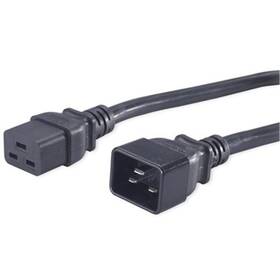 Kabel PremiumCord síťový prodlužovací 230V 16A, konektory IEC 320 C19 - IEC 320 C20, 1,5 m (kpsa015)