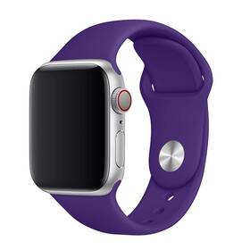 Řemínek FIXED Silicone Strap na Apple Watch 38/40/41 mm - tmavě fialový (FIXSST-436-DRPU)