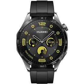 Chytré hodinky Huawei Watch GT 4 46 mm - Black Stainless Steel + Black Strap (55020BGS)