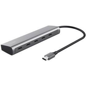 USB Hub Trust Halyx Aluminium USB-C/5x USB-C 3.2 Gen1 (25136) stříbrný