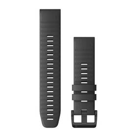 Garmin QuickFit 22, silikonový, tmavě šedý, černá přezka