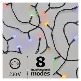 Vánoční osvětlení EMOS 180 LED, 18m, multicolor, programy (1534141520)