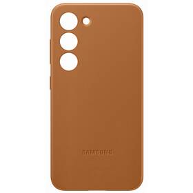 Kryt na mobil Samsung Leather na Galaxy S23 (EF-VS911LAEGWW) hnědý