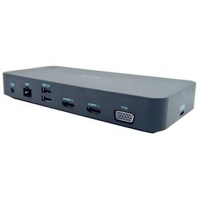 Dokovací stanice i-tec USB 3.0/USB-C/Thunderbolt, 3x Display + Power Delivery 100W (CATRIPLEDOCKVGAPD) - zánovní - 24 měsíců záruka