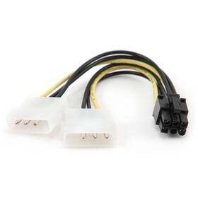 Kabel Gembird redukce - rozdvojka napájení 1x 5,25” na PCIe (6pin) (KAB054D86)