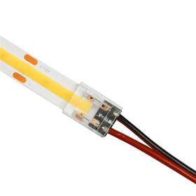Konektor Solight napájecí, pro COB LED pásky 0,8cm (WM91) bílý
