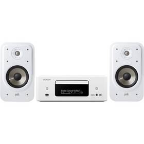 Mikrosystém Denon RCD-N12 DAB CEOL + repro Polk Signature S20 ELITE bílá barva
