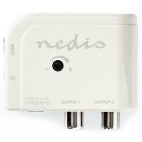 Zesilovač Nedis CATV, Max. zesílení 15 dB, 50-694 MHz, 2 výstupy, konektor IEC (SAMP40025WT)