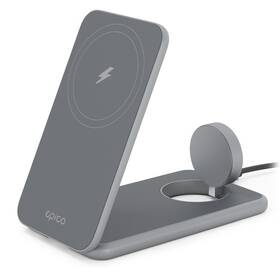 Bezdrátová nabíječka Epico Mag+ Foldable Charging Stand (9915111900090) šedá