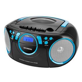 Radiomagnetofon s CD Hyundai TRC 788 AUBBL černá barva
