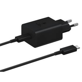Nabíječka do sítě Samsung USB-C 45W + USB-C kabel 1,8 m (EP-T4510XBEGEU) černá