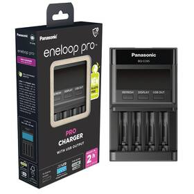 Nabíječka Panasonic Eneloop Pro Smart-Charger LCD Display pro AA,AAA (BQ-CC65E ERP)