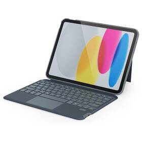 Pouzdro na tablet s klávesnicí Epico na Apple iPad 10.2" CZ šedé - rozbaleno - 24 měsíců záruka