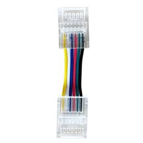 Konektor IMMAX CLICK 12mm s kabelem 2,5cm, RGB+CCT, 6pin (KON6P-12-R)