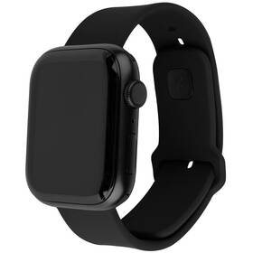 Řemínek FIXED Silicone Sporty Strap na Apple Watch 42/44/45mm černá barva
