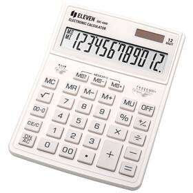 Kalkulačka Eleven SDC444XRWHE, stolní, dvanáctimístná (SDC-444XRWHE) bílá