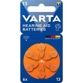 Baterie do naslouchadel Varta Hearing Aid Battery 13, blistr 6ks (24606101416)