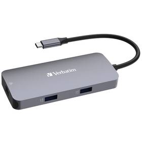 USB Hub Verbatim USB-C Pro Multiport 5 Port (32150) stříbrný