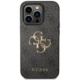 Kryt na mobil Guess 4G Metal Logo na Apple iPhone 15 Pro (GUHCP15L4GMGGR) šedý