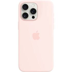 Kryt na mobil Apple Silicone Case s MagSafe pro iPhone 15 Pro Max - světle růžový (MT1U3ZM/A)