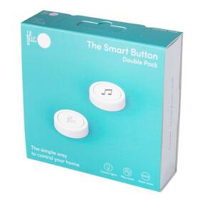 Tlačítko Flic 2 – 2x chytré Bluetooth tlačítko, kovový klip, nálepky (FL-FW-00-21S)