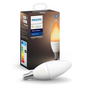Chytrá žárovka Philips Hue Bluetooth, 6W, E14, White Ambiance (8719514356658)