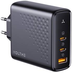 Nabíječka do sítě Voltme Revo 140 2xUSB-C, 1xUSB-A 140W černá barva
