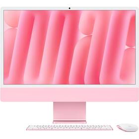 Počítač All In One Apple 24" M4 10× CPU 10× GPU, 24 GB, 512 GB - růžový CZ 

