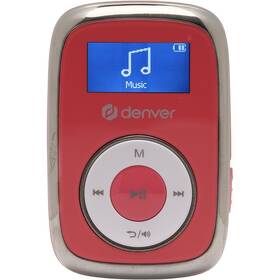 MP3 přehrávač Denver MPS-316 červený