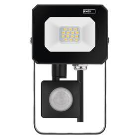Reflektor EMOS SIMPO 10W 1000LM IP44 NW PIR černá barva
