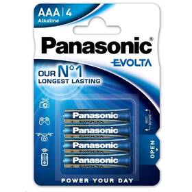 Baterie alkalická Panasonic Evolta AAA, LR03, blistr 4ks (LR03EGE/4BP)