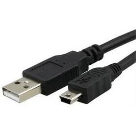 Kabel AQ Mini USB 5pin- USB 2.0 A ,M/ M, 3 m (xaqcc63030) černý