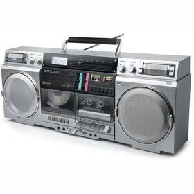 Radiomagnetofon s CD MUSE M-380GBS stříbrný