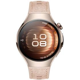Chytré hodinky Huawei Watch 5 42 mm LTE - Gold + Beige Strap 
