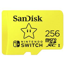 Paměťová karta SanDisk Micro SDXC 256GB UHS-I U3 (V30) pro Nintendo Switch (100R/90W) (SDSQXAO-256G-GNCZN)