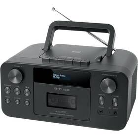 Radiomagnetofon s DAB+/CD MUSE M-182DB černý