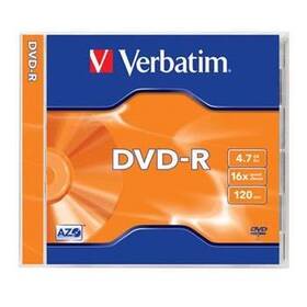 Disk Verbatim DVD-R 4,7GB, 16x, jewel box,1ks (43518)