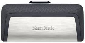 USB Flash SanDisk Ultra Dual 128GB OTG USB-C/USB 3.1 (SDDDC2-128G-G46) černý/stříbrný
