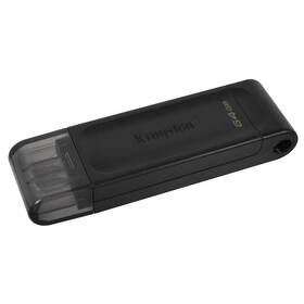 USB Flash Kingston DataTraveler 70 64GB, USB-C (DT70/64GB) černý - zánovní - 12 měsíců záruka