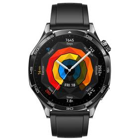Chytré hodinky Huawei Watch GT 5 46 mm Active - Black + Black Fluoroelastomer Strap 
