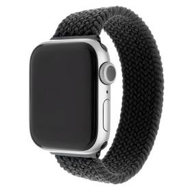 Řemínek FIXED Nylon Strap na Apple Watch 42/44/45/49 mm, velikost S (FIXENST-434-S-BK) černý