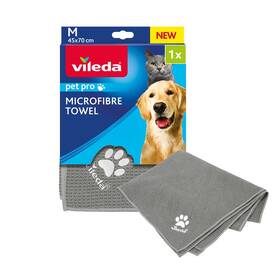 Ručník Vileda Pet Pro 45×70 cm, 1 ks šedá barva
